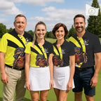 Funny Turkey Golfer Polo, Custom Name Team Golf Shirt, Golf Top