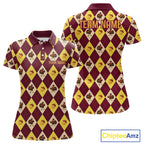 Turkey Golf Shirt, Thanksgiving Argyle Golf Top, Custom Name Golf Shirt