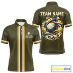 Personalized Golf Polo Shirt Retro Design Custom Name Team Golf Shirt, Golfing Gift