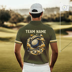 Personalized Golf Polo Shirt Retro Design Custom Name Team Golf Shirt, Golfing Gift
