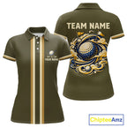 Personalized Golf Polo Shirt Retro Design Custom Name Team Golf Shirt, Golfing Gift