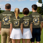 Personalized Golf Polo Shirt Retro Design Custom Name Team Golf Shirt, Golfing Gift