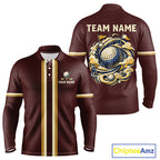 Personalized Golf Polo Shirt Retro Design Custom Name Team Golf Shirt, Golfing Gift