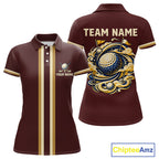 Personalized Golf Polo Shirt Retro Design Custom Name Team Golf Shirt, Golfing Gift