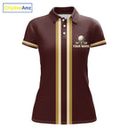 Personalized Golf Polo Shirt Retro Design Custom Name Team Golf Shirt, Golfing Gift