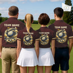 Personalized Golf Polo Shirt Retro Design Custom Name Team Golf Shirt, Golfing Gift
