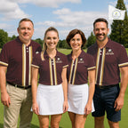Personalized Golf Polo Shirt Retro Design Custom Name Team Golf Shirt, Golfing Gift