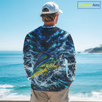 Custom Mahi Mahi Fishing Jersey With Name, Dorado Long Sleeve Tournament Shirt