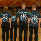 Personalized Geometric Crystal Tournament Polo Team Bowling Shirt, Bowling Shirt