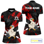 Chicken Bowling Shirt Custom Team Name Funny Bowling League Shirt