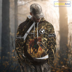 Duck Hunting Waterfowl Camo Chocolate Labrador Retriever Dog Shirts, Duck Hunting Shirt