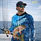 Rainbow Trout Fishing Shirts Hooded, Ice Fishing Shirts, Rainbow Trout Long Sleeve Fishing Gift