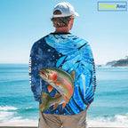 Rainbow Trout Fishing Shirt, Ice Fishing Shirt, Rainbow Trout Long Sleeve Fishing Gift