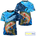Rainbow Trout Fishing Shirts Short Sleeve, Ice Fishing Shirts Short Sleeve, Rainbow Trout Long Sleeve Fishing Gift
