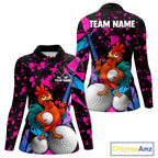 Personalized Rooster Golf Polo Shirt Funny Chicken Custom Team Name Golf Jersey