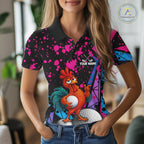 Personalized Rooster Golf Polo Shirt Funny Chicken Custom Team Name Golf Jersey