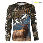 Timber Camouflage Elk Hunting Shirt Custom Hunter Gift Performance Apparel
