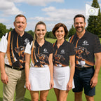 Personalized Dachshund Golf Polo Shirt, Funny Custom Name Dog Golf Shirt