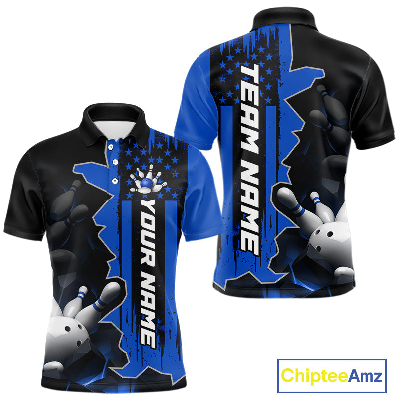 's Custom Bowling Tournament Polo Shirt & 1/4 Zip – Personalized Team Bowling Jersey