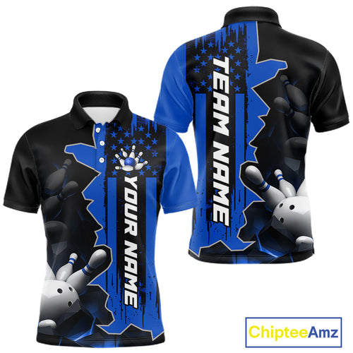 's Custom Bowling Tournament Polo Shirt & 1/4 Zip – Personalized Team Bowling Jersey