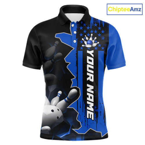 's Custom Bowling Tournament Polo Shirt & 1/4 Zip – Personalized Team Bowling Jersey