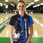 's Custom Bowling Tournament Polo Shirt & 1/4 Zip – Personalized Team Bowling Jersey