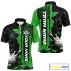 's Custom Bowling Tournament Polo Shirt & 1/4 Zip – Personalized Team Bowling Jersey