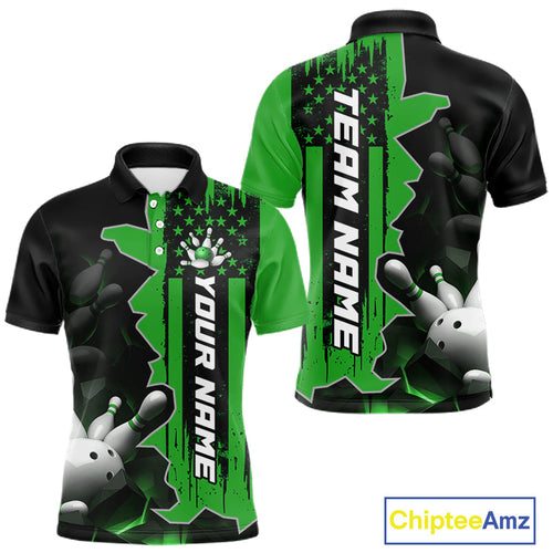 's Custom Bowling Tournament Polo Shirt & 1/4 Zip – Personalized Team Bowling Jersey