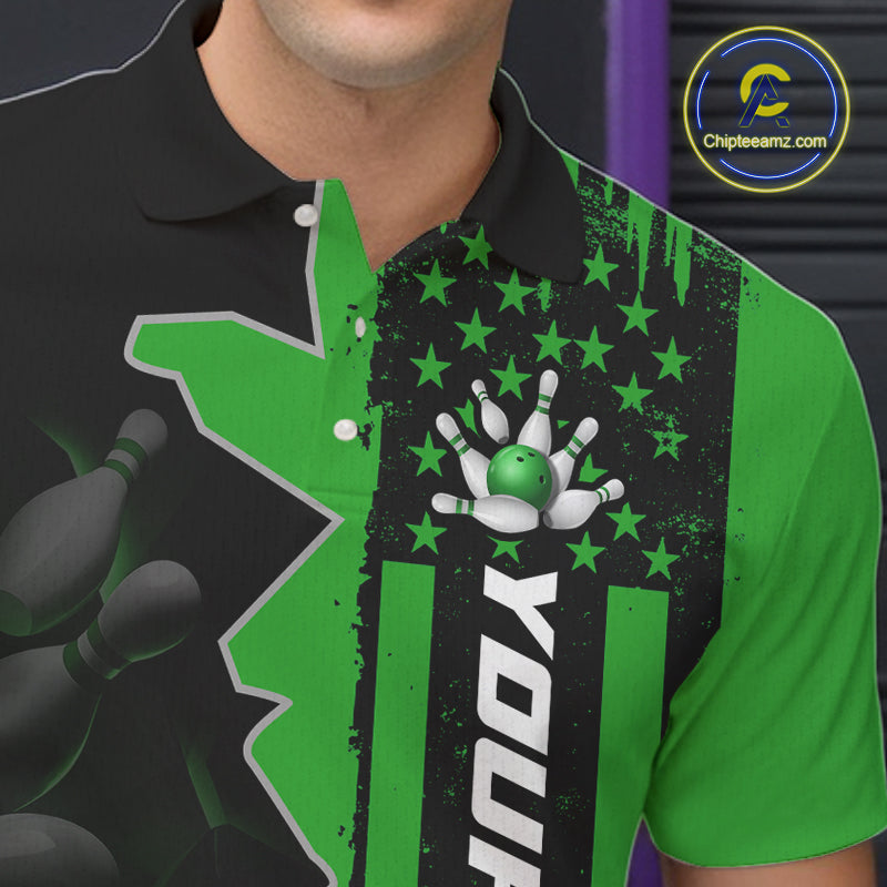 's Custom Bowling Tournament Polo Shirt & 1/4 Zip – Personalized Team Bowling Jersey