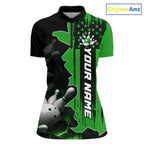 's Custom Bowling Tournament Polo Shirt & 1/4 Zip – Personalized Team Bowling Jersey