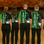 's Custom Bowling Tournament Polo Shirt & 1/4 Zip – Personalized Team Bowling Jersey