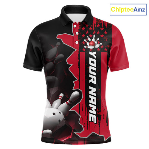's Custom Bowling Tournament Polo Shirt & 1/4 Zip – Personalized Team Bowling Jersey
