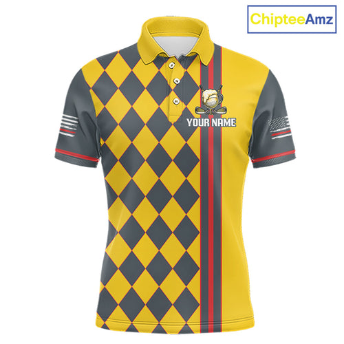 Personalized Golf Polo Shirt Beer And Golf Ball Graphic Custom Team Name Golf Tournament