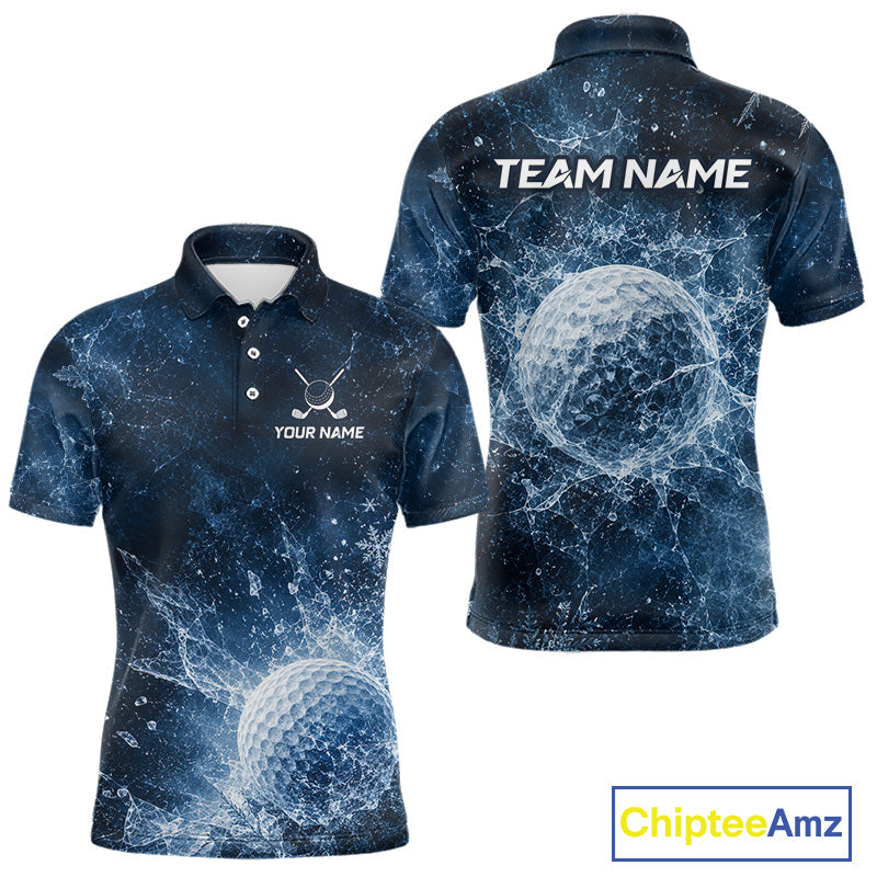 Ice Splash Golf Top, Personalized Golf Polo Shirt, Custom Golf Team Shirt, Golf Gift