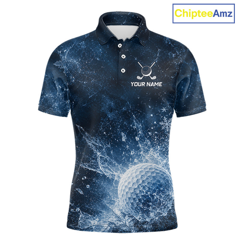 Ice Splash Golf Top, Personalized Golf Polo Shirt, Custom Golf Team Shirt, Golf Gift
