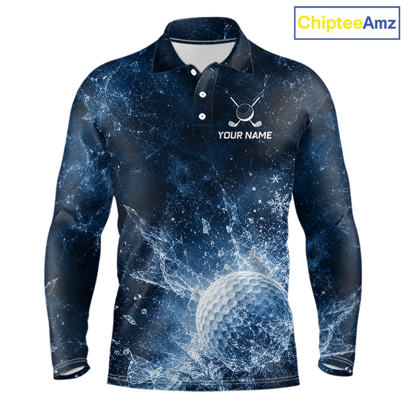 Ice Splash Golf Top, Personalized Golf Polo Shirt, Custom Golf Team Shirt, Golf Gift