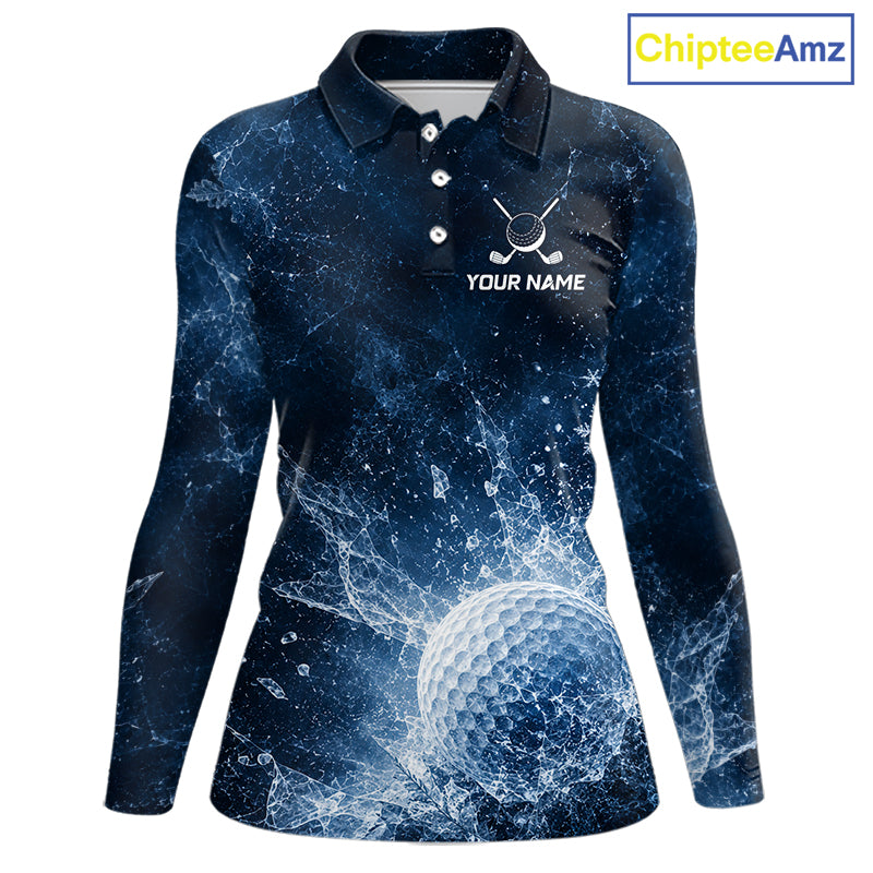 Ice Splash Golf Top, Personalized Golf Polo Shirt, Custom Golf Team Shirt, Golf Gift