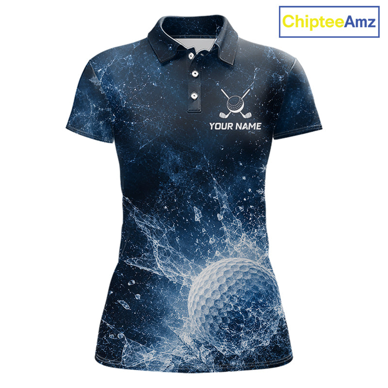 Ice Splash Golf Top, Personalized Golf Polo Shirt, Custom Golf Team Shirt, Golf Gift