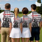 Personalized Skeleton Golf Polo Shirt - Funny Grim Reaper Golf Team Polo