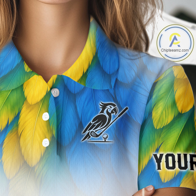 Personalized Pirate Parrot Golf Polo Shirt Custom Pirate Bird Golf Jersey