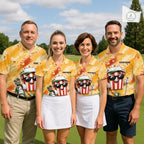 Funny Popcorn Golf Polo Shirt Custom Name, Personalized Popcorn Golfer Team Polo