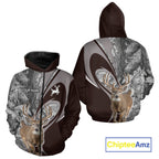 Whitetail Deer Hunting Clothes Custom Name Beautiful Gray Camo Hunting Gifts
