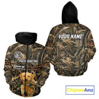 Yellow Lab 3D Shirt Retrieving Mallard Duck, Custom Name Duck Hunting Clothes