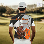 Personalized Thanksgiving Golf Shirt, Funny Team Golf Apparel, Custom Turkey Golf Polo Shirt