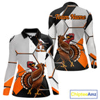 Personalized Thanksgiving Golf Shirt, Funny Team Golf Apparel, Custom Turkey Golf Polo Shirt