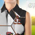 Personalized Thanksgiving Sleeveless Golf Shirt, Funny Team Golf Apparel, Custom Turkey Golf Polo Shirt
