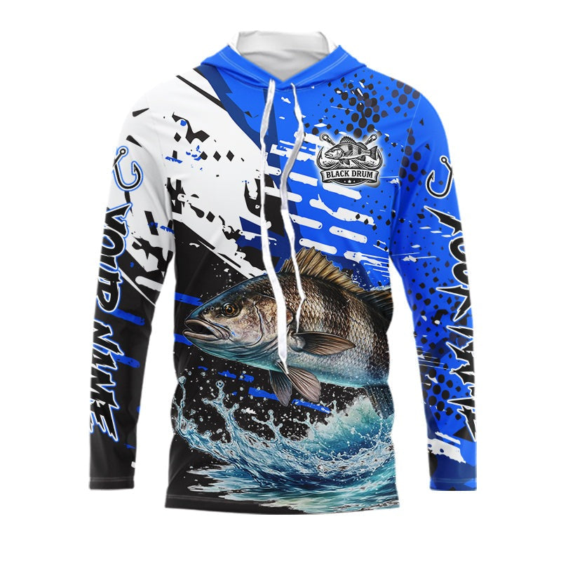 Personalized Black Drum Fishing Jerseys For Fishing Team, Tournament Fishing Shirts