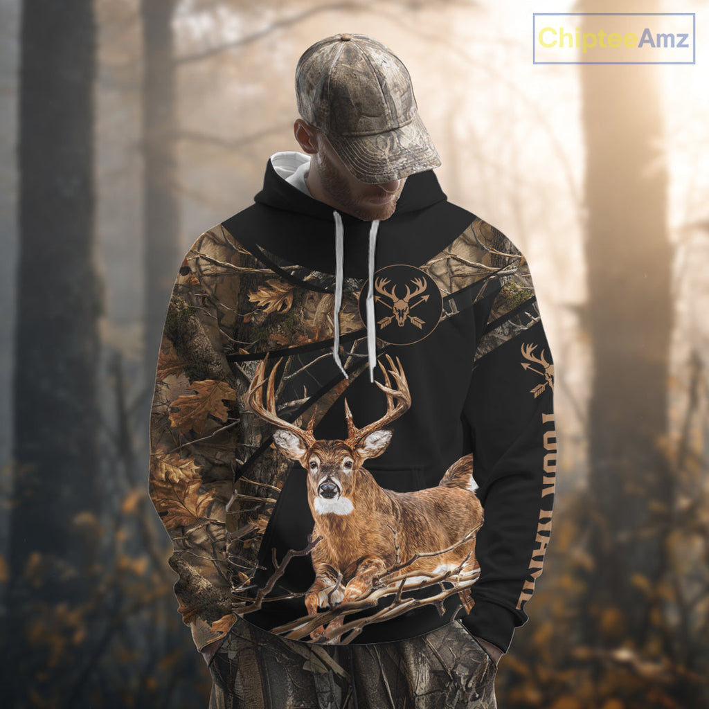 Whitetail Deer Hunting Fall Camo Shirts, Best Gift Ideas for Hunter