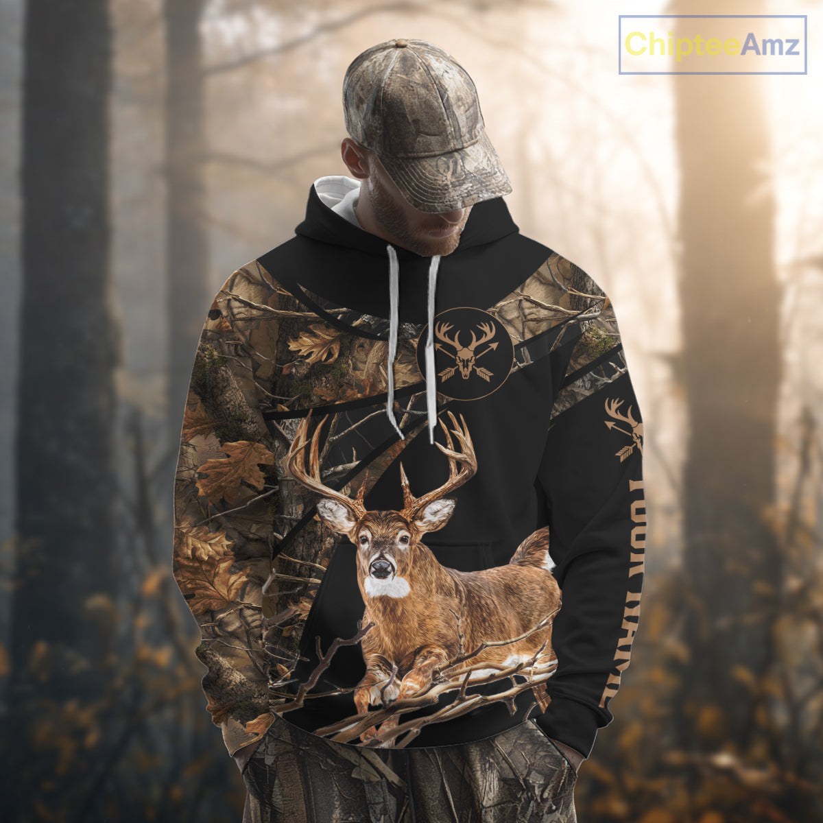 Whitetail Deer Hunting Fall Camo Shirts, Best Gift Ideas for Hunter