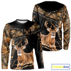Whitetail Deer Hunting Fall Camo Shirts, Best Gift Ideas for Hunter